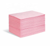 Free Sample Pink Chemical Absorbent Pads For Hazmat Spill Absorbing